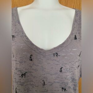 Rock & Republic cheetah cat shirt